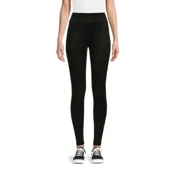 The Pioneer Woman Pants - Black Faux Suede Leggings Small